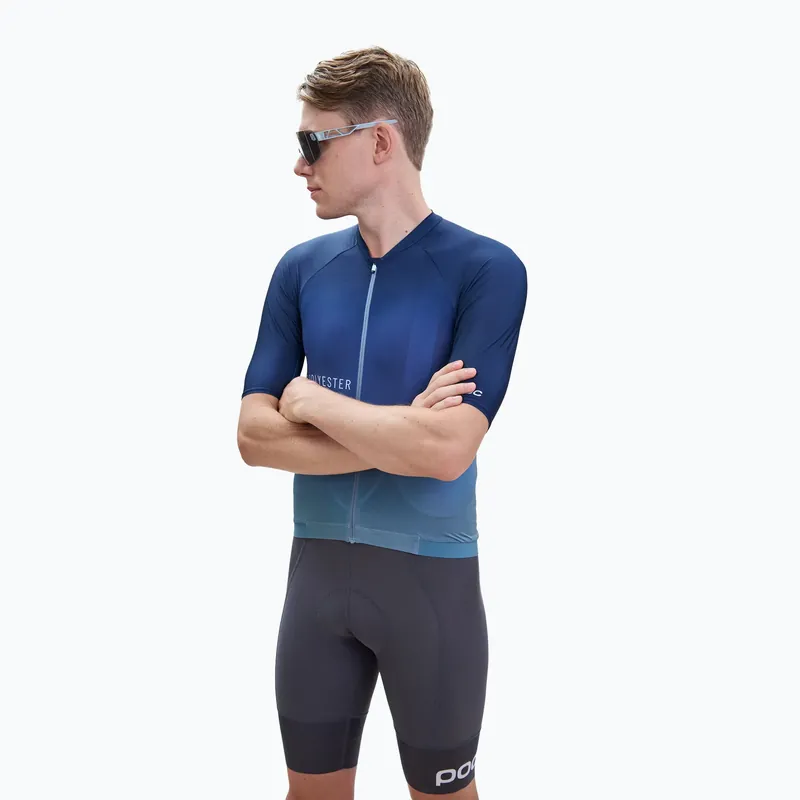 Pánský cyklistický dres POC Pristine Print gradient turmaline navy Dokud Zásoby Vydrží
