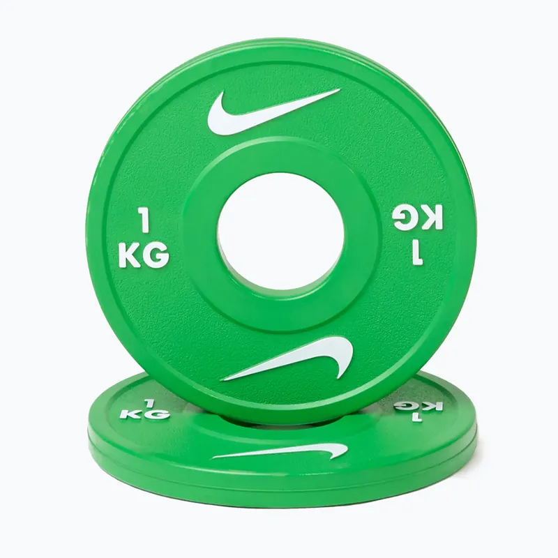 Hit Sezóny Olympijské kotouče Nike Strength Change Plates 2 x 1 kg green/white