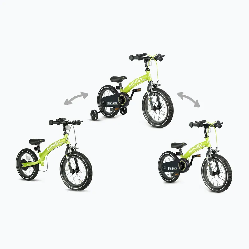 Dětské kolo Qplay Miniby 3v1 green Pouze Dnes