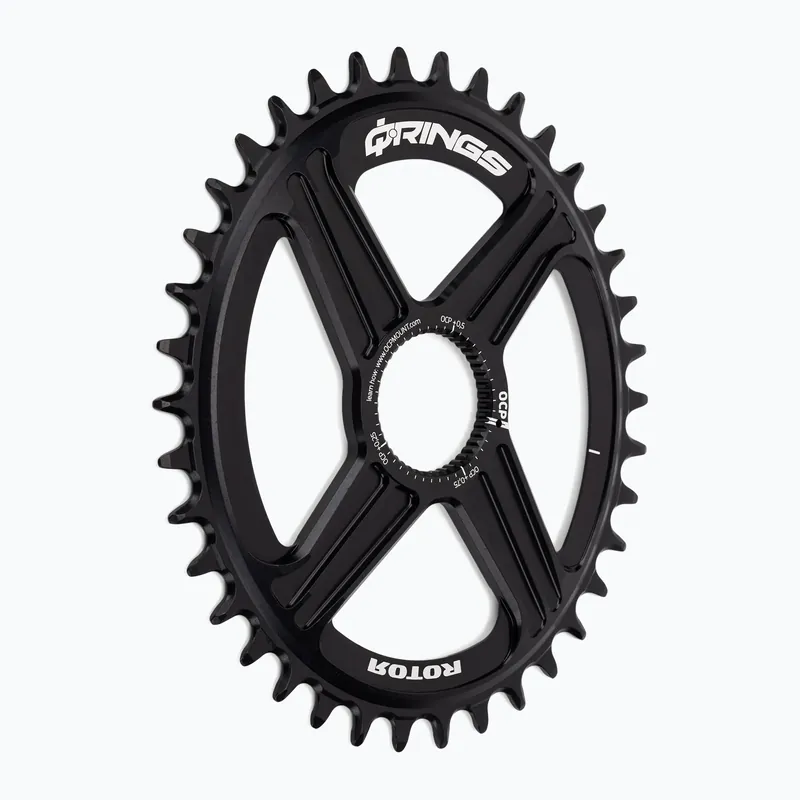 Sezónní Sleva Řetězové kolo Rotor Q Rings Dm Oval Chainring MTB 38T black