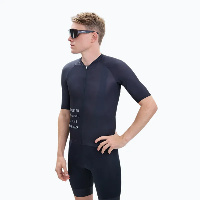 Sezónní Sleva Pánský cyklistický dres POC Pristine Print uranium black