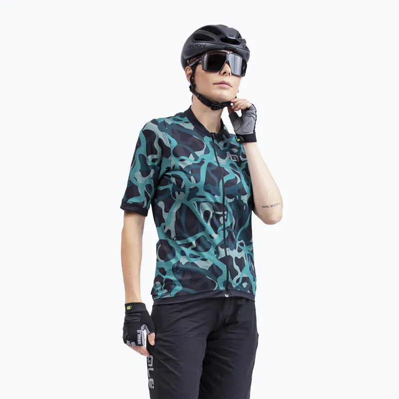Dámský cyklistický dres Alé Woodland black/green L22185462 Časově Omezené