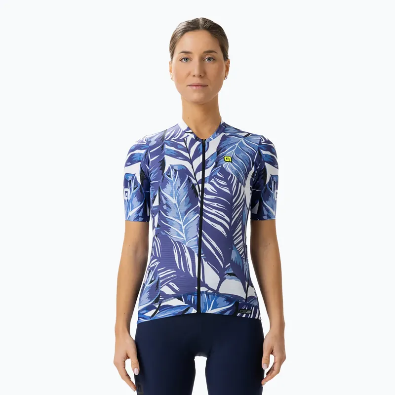 Dámský cyklistický dres Alé Leaf modrý L23118402 Finální Výprodej