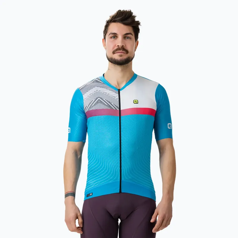Pánský cyklistický dres Alé Zig Zag modrý L23081461 Speciální Cena