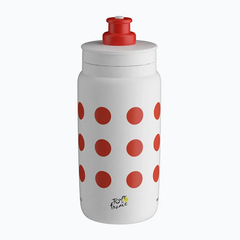 Cyklistická láhev Elite FLY Teams Tour De France 2024 550 ml red polka dot Nová Kolekce