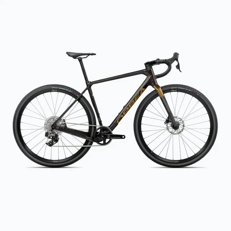 Časově Omezené Gravel kolo Orbea Terra M31e Team 1X 2025 cosmic carbon view/metallic olive green