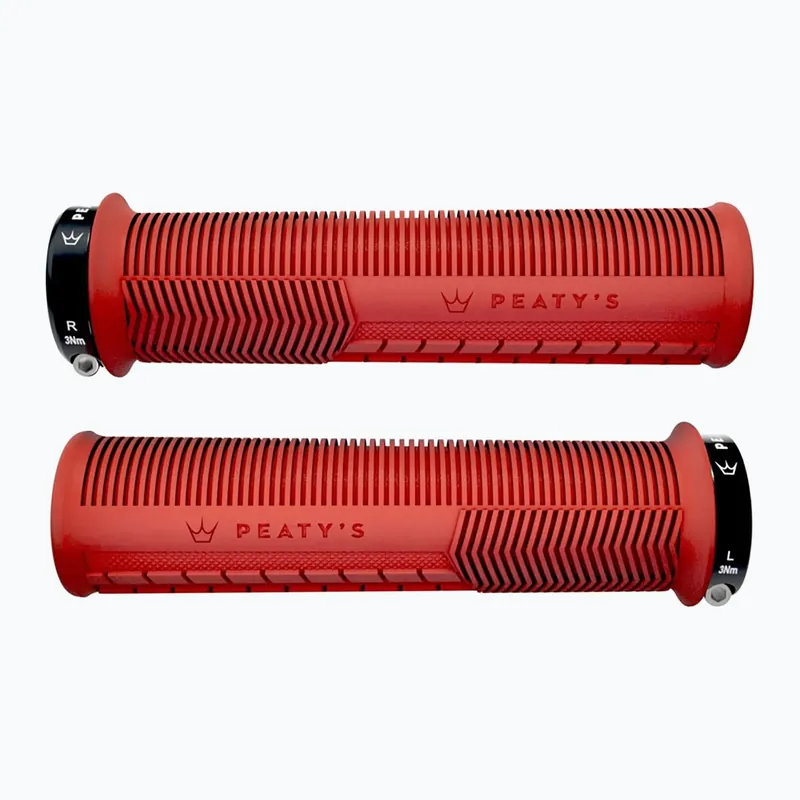Must-Have Gripy na řídítka Peaty‘s Monarch Mushroom Thin red