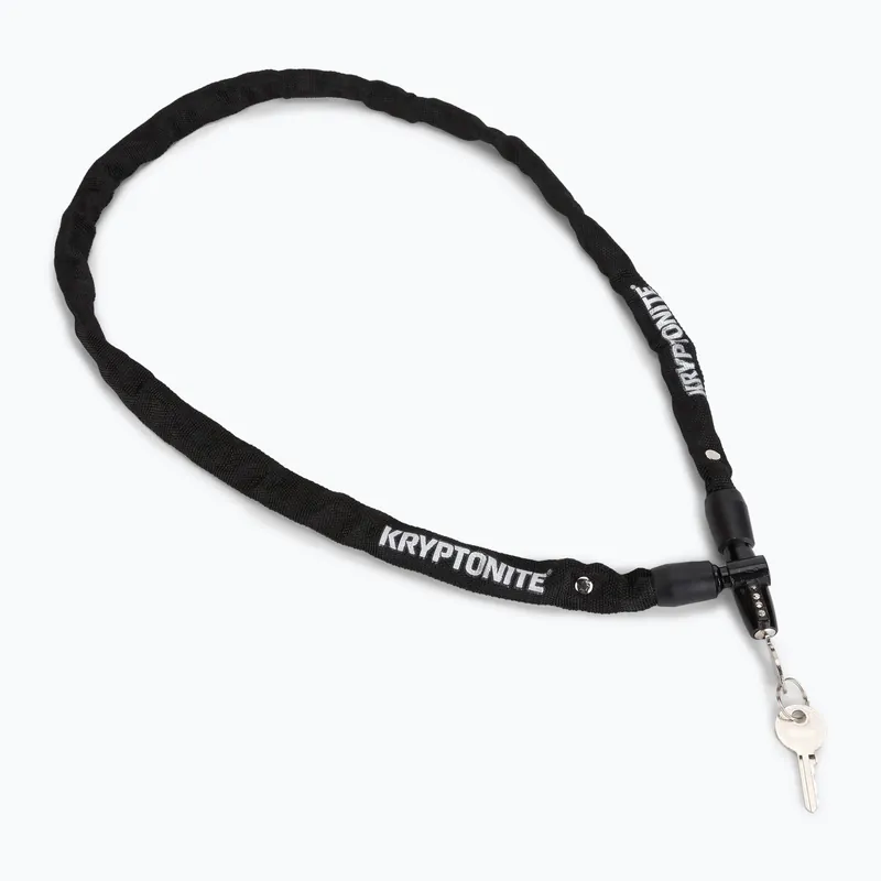 Zámek řetězu na kolo Kryptonite černý Keeper 411 Key Chain Časově Omezené