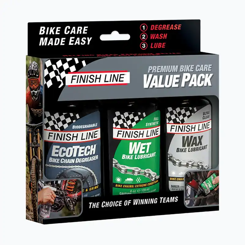Sada Finish Line Premium Bike odmašťovač + Olej Cross Country + Olej KryTech 120 ml Jen Po Omezenou Doba