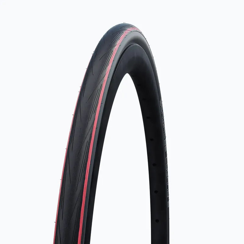 Oblíbený Cyklistický plášť SCHWALBE Lugano II K-Guard Silica wire s červenými pruhy