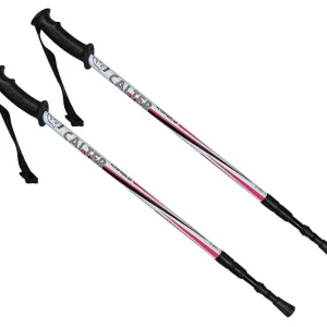 Trekingové hole CALTER® KOHALA, 3-dílné, pár, bílo-růžové Značkový