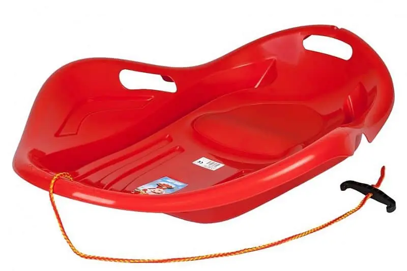 Sleva SULOV® Kluzák na sníh Mušle, červený