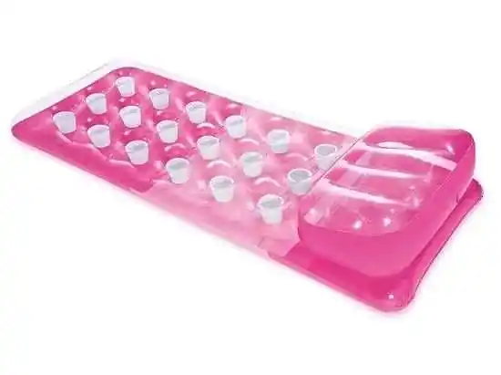 Speciální Cena Lehátko Intex 58890 naf. s otvory - BAREVNÉ - světle růžová/tmavě růžová