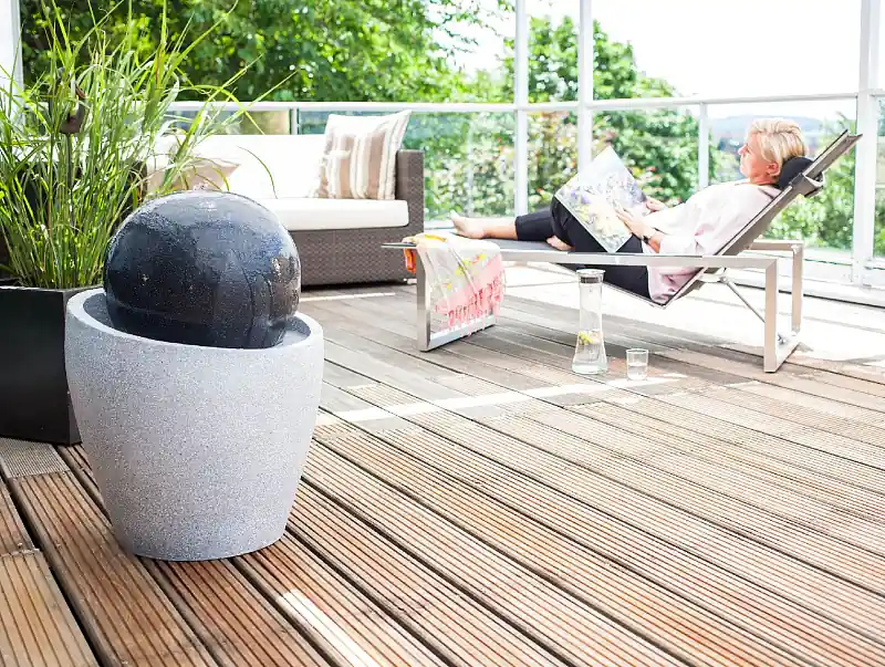 Fontána Heissner JUPITER LED, antrazit, grey, polystone 016606-13 Novinka