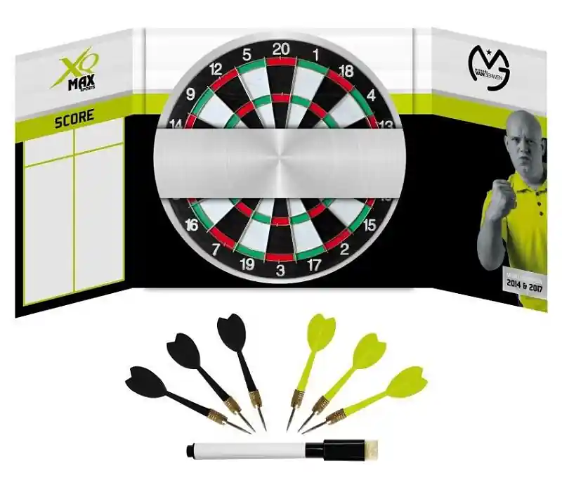 Zlevněný Šipky s terčem 42 cm Michael van Gerwen - Kabinet SET