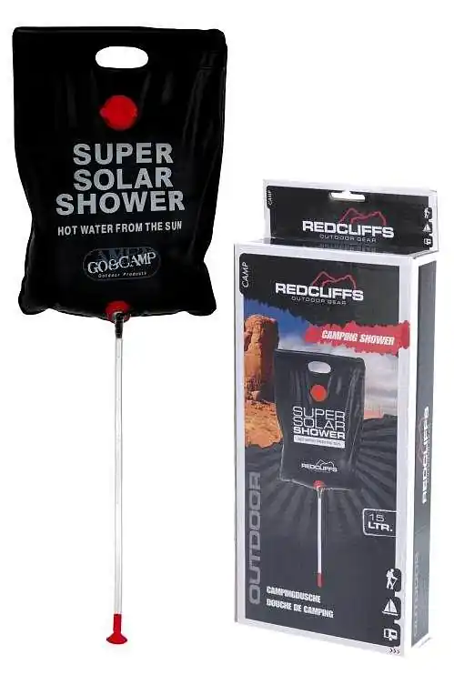Outdoorová solární sprcha REDCLIFFS CAMPING SOLAR SHOWER 15l Must-Have