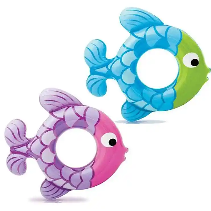 Kruh plavecký SWIM ALONG FISH INTEX 59222 77x76cm - modrá Cenově Výhodný