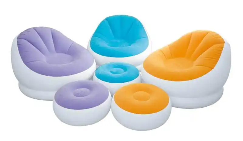 Nafukovací křeslo s podnožkou Intex 68572 - oranžová Akční Cena
