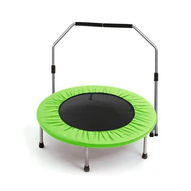 Omezená Nabídka Trampolína SKLADACÍ FITNESS ELASTIC 97CM s madlem - Zelená