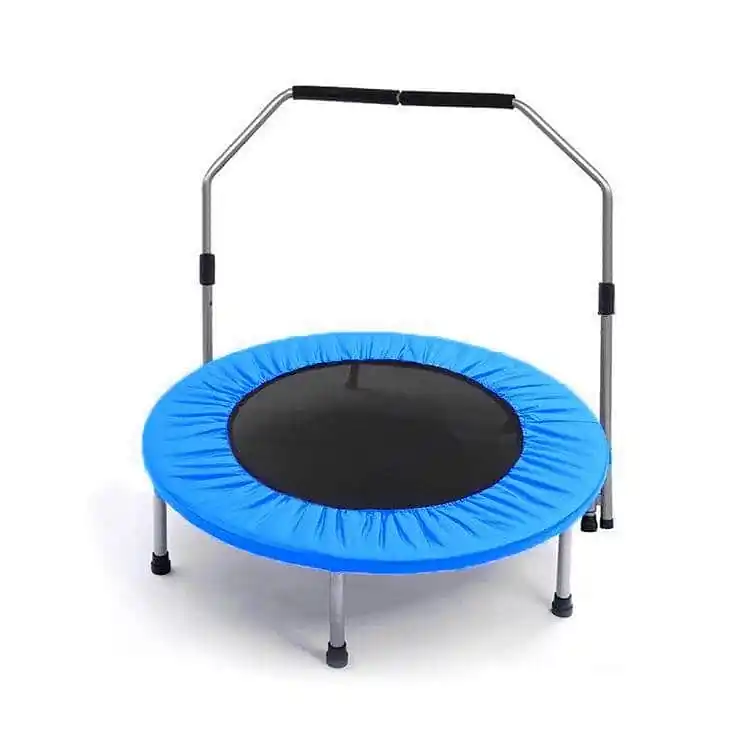 Cenový Hit Trampolína SKLADACÍ FITNESS 126 CM s madlem - Modrá