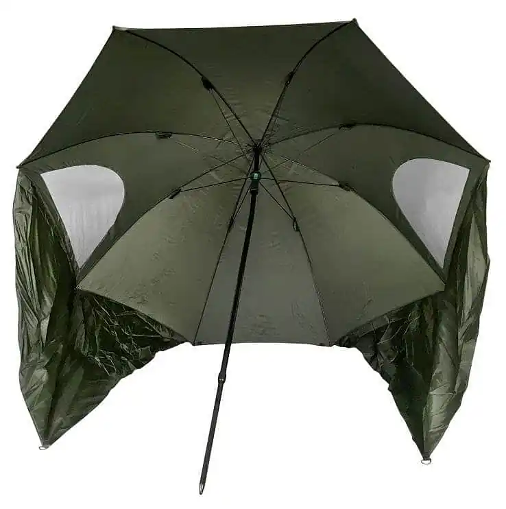 Finální Výprodej Rybářský přístřešek - deštník Ø240cm SEDCO MAXI BROLLY - khaki