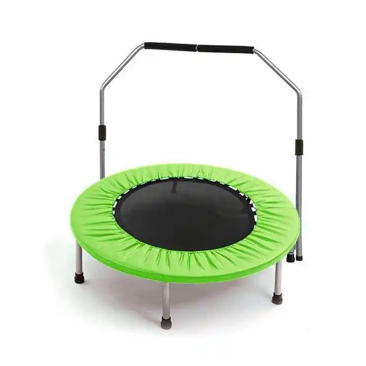 Omezená Nabídka Trampolína SKLADACÍ FITNESS 122 CM s madlem - Zelená