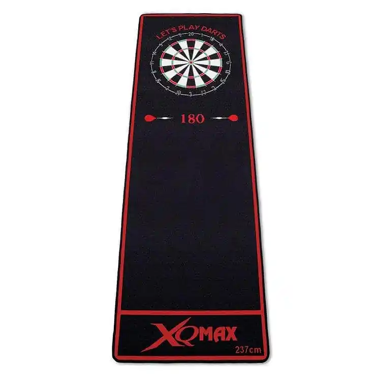 Podložka/koberec na šipky XQ MAX DARTMAT 80x237cm - červená Výhodná Nabídka