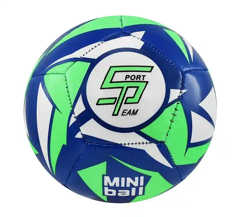 Fotbalový míč miniball SPORTTEAM®, modro-neon.zelený Tovární Cena