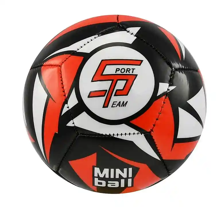 Fotbalový míč miniball SPORTTEAM®, černo-červený Hit Sezóny