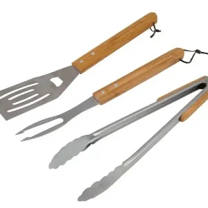 Koupit Online CAMPINGAZ Grilovací nářadí nerez / dřevo Universal Utensil Kit sada 3 ks 2000030869