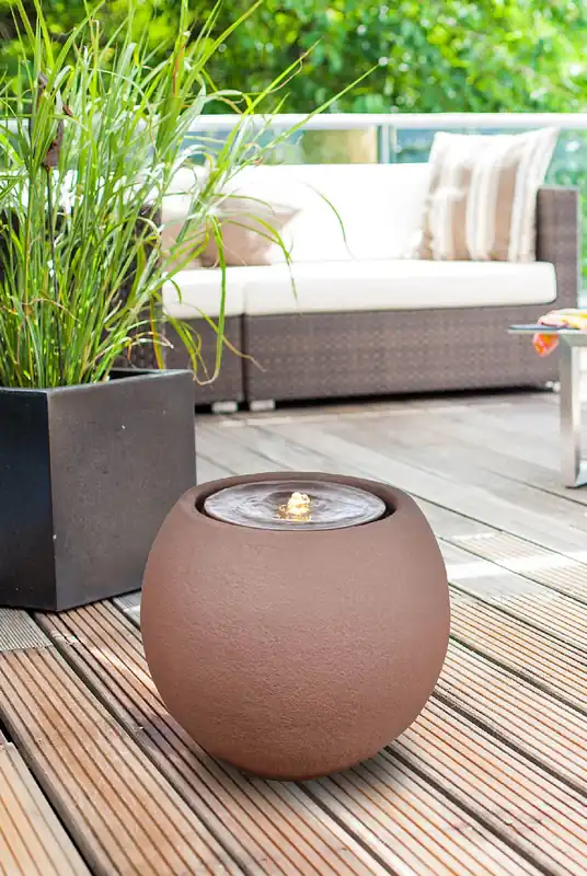 Top Prodej Fontána Heissner BALL LED, rusty 016601-17