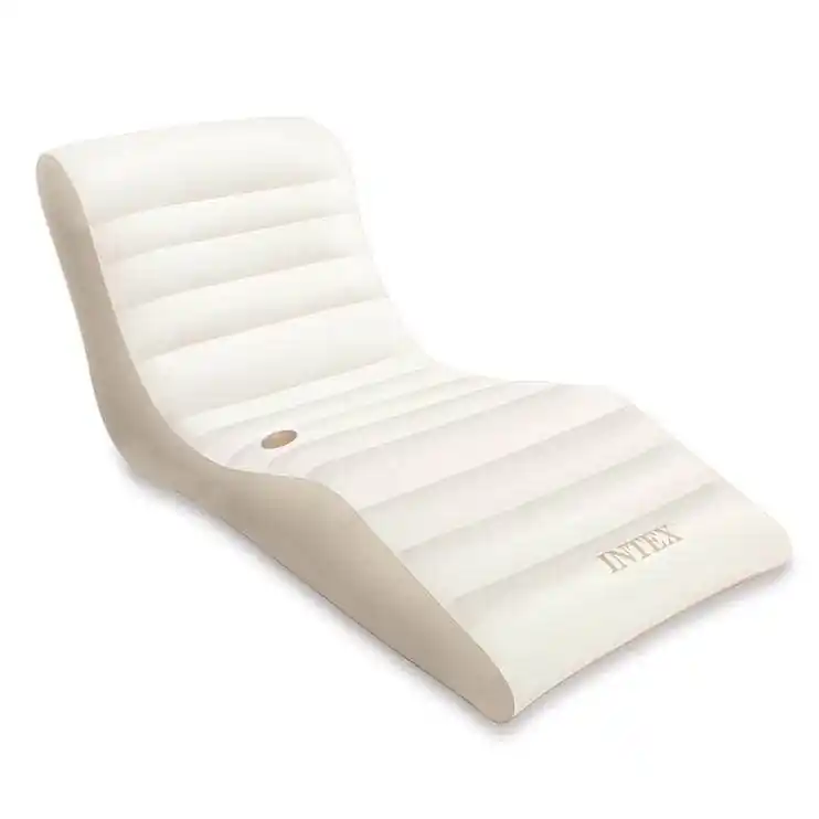Nafukovací lehátko Intex 56861 bílá 193 x 102 cm - béžová Dokud Zásoby Vydrží