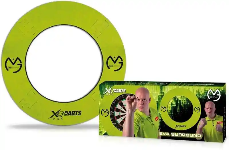 Šipky s terčem XQMax MvG Dartboard Surround - zelená Výprodej