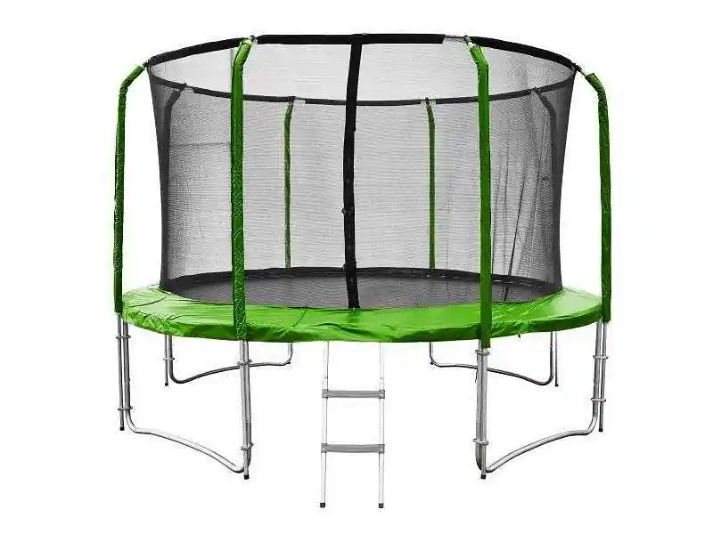 Nakupujte Hned Trampolína SEDCO SUPER LUX SET 426 cm + síť a žebřík zdarma - Zelená