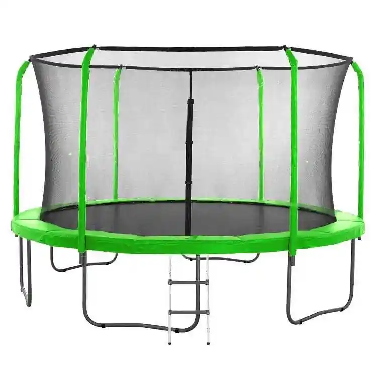 Originální Trampolína SEDCO SUPER LUX SET 458 cm + síť a žebřík zdrama - zelená