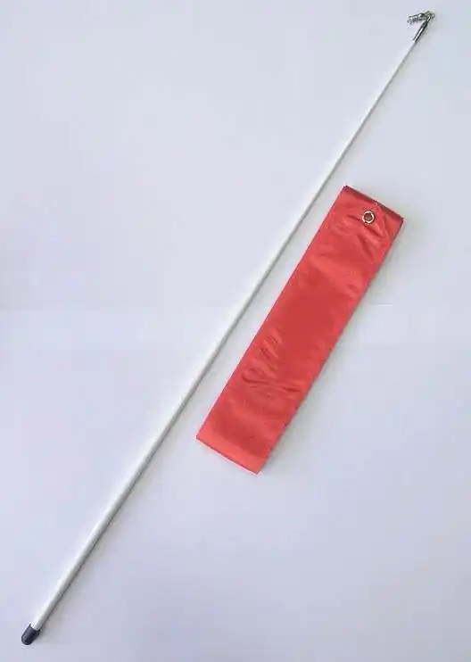 Gymnastická stuha OFFICIAL FANTASIA + tyčka - Červená Zlevněný