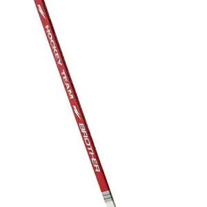 Hokejka plastová s dýhou147cm - levá - červená Cenová Bomba