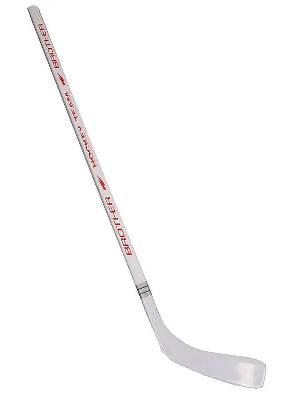 Hokejka plastová s dýhou147cm - levá - bílá Expresní Doručení