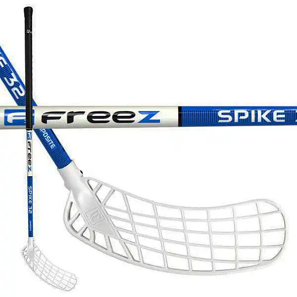 Florbalová hůl Freez SPIKE 32 BLUE 95 cm modrá levá Sezónní Sleva