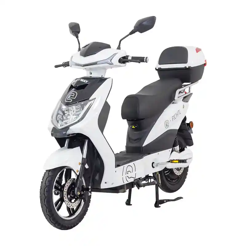 Nakupujte Hned Elektroskútr RACCEWAY® E-FICHTL®, bílý-lesklý s baterií 12Ah