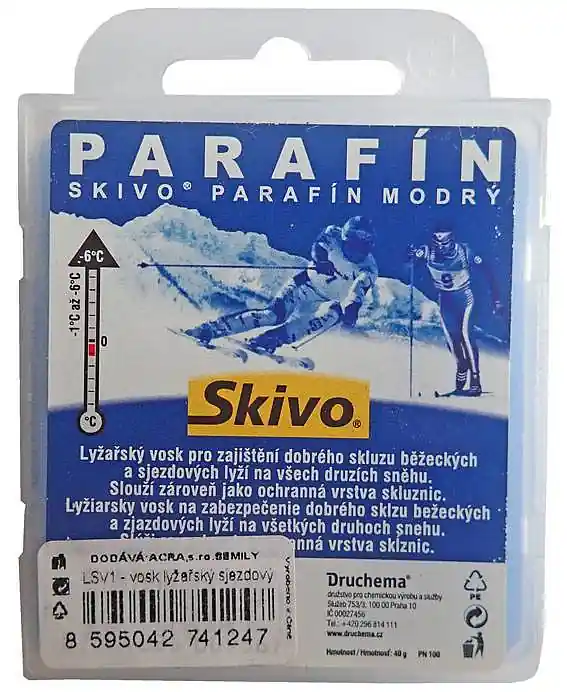Skivo vosk sjezdový modrý -1 až -6°C 40 g Jen Po Omezenou Doba