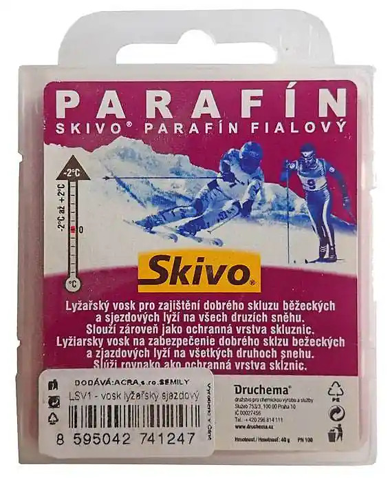 Autentický Skivo vosk sjezdový fialový -2 až +2°C 40 g