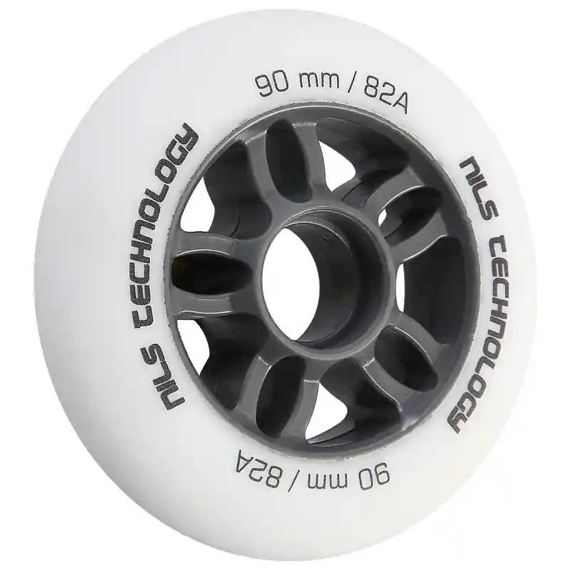 Matná kolečka NILS Extreme PU 90x24 82A, bílá, 4 ks Nízká Cena
