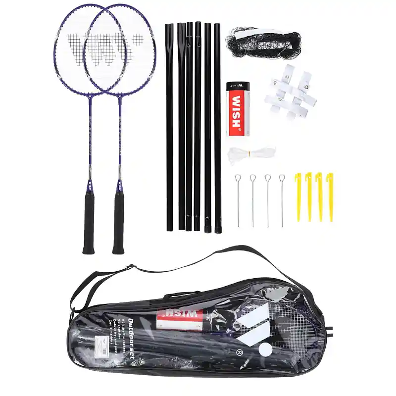 Sada raket na badminton WISH Alumtec 4466, fialová Rychlé Dodání