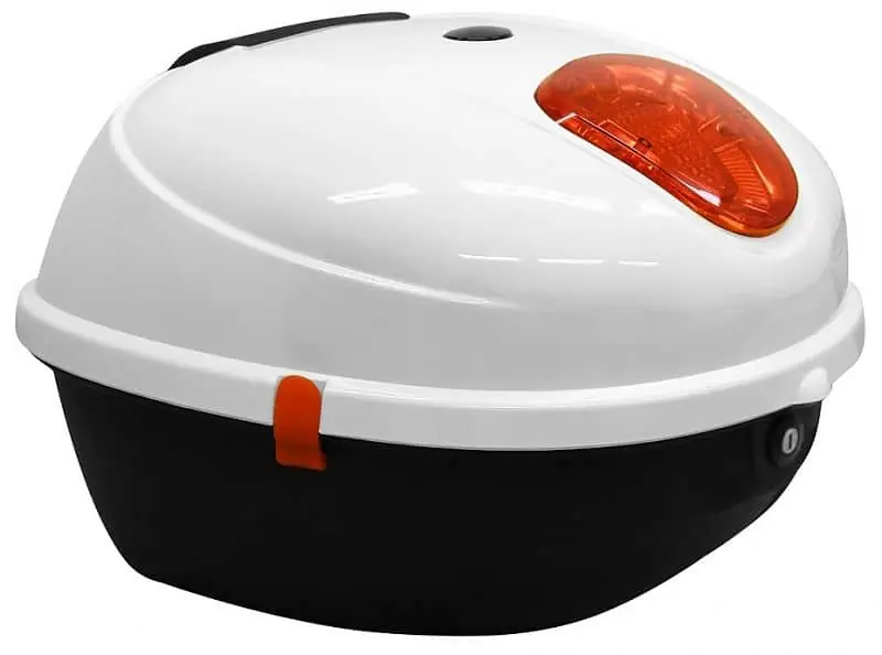 Kup Teď Zadní kufr k elektroskútru RACCEWAY® CENTURY, bílý-lesklý