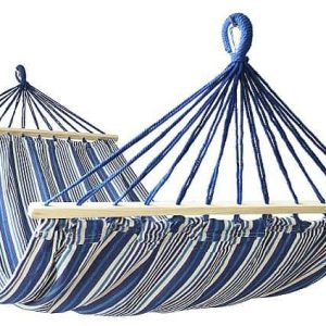Super Cena Houpací síť CALTER® FIESTA 200x100 cm, modro-bílá