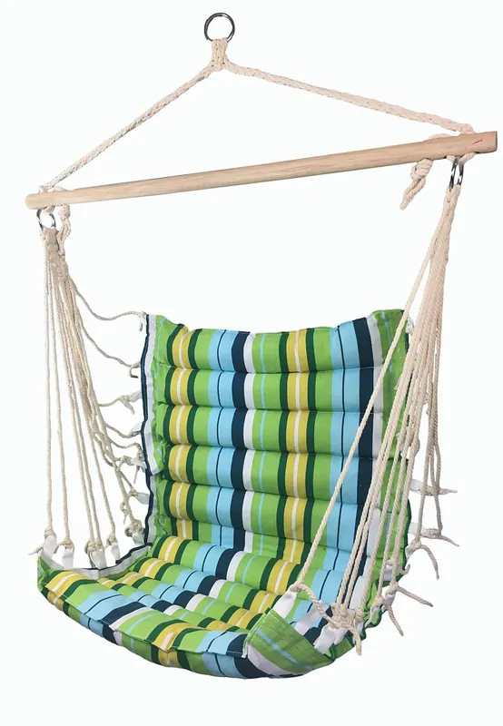 Pouze Dnes Závěsné houpací křeslo SEDCO RELAX - zelená/modrá