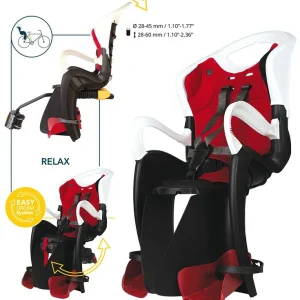 Originální Dětská sedačka na kolo Bellelli TIGER relax s B-FIX upínáním červená