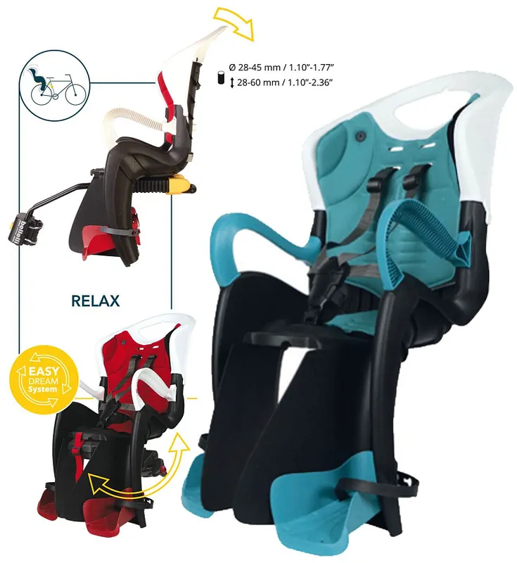 Dětská sedačka na kolo Bellelli TIGER relax s B-FIX upínáním zelená Autentický