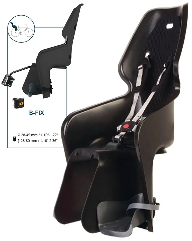 Dětská sedačka na kolo Bellelli LOTUS s upínacím systémem B-FIX černá Nejlepší Volba